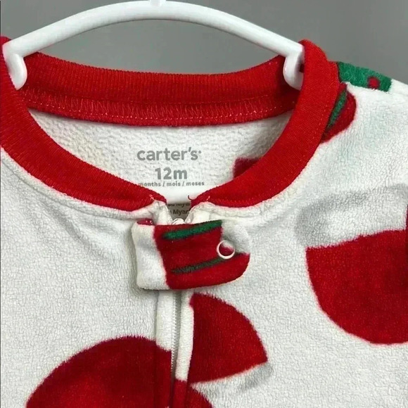 Christmas Fleece Sleepers by Carter’s | Size 12 Months - Picture 3 of 7